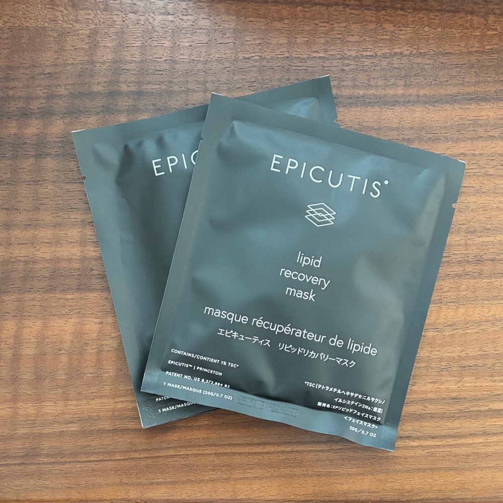 2 Epicutis bio-cellulose lipid recovery sheet masks